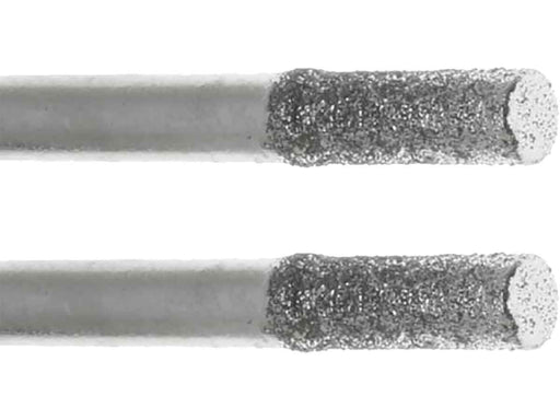 03.1mm 150 Grit Cylinder Diamond Burr - 1/8 inch shank - widgetsupply.com