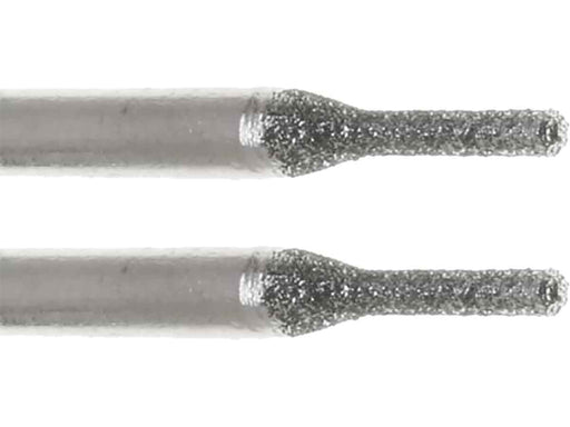 01.5mm 150 Grit Rounded Cylinder Diamond Burr - 1/8 inch shank - widgetsupply.com