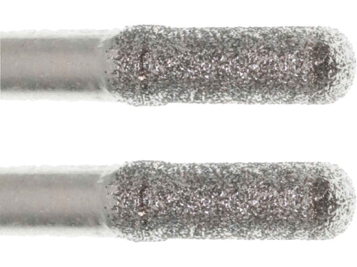 03.0mm 150 Grit Rounded Cylinder Diamond Burr - 1/8 inch shank - widgetsupply.com