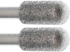 04.9mm 150 Grit Rounded Cylinder Diamond Burr - 1/8 inch shank - widgetsupply.com