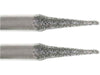 02.4 x 10mm 150 Grit Cone Diamond Burr - 1/8 inch shank - widgetsupply.com