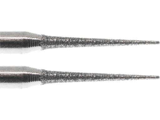 01.6 x 13mm 150 Grit Cone Diamond Burr - 1/8 inch shank - widgetsupply.com