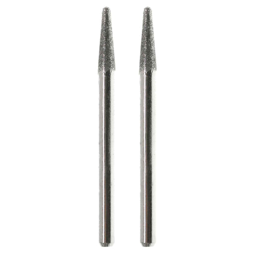 03.3 x 13mm 150 Grit Round End Cone Diamond Burr - 1/8 inch shank - widgetsupply.com