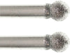 04mm 150 Grit Round Diamond Burr - 1/8 inch shank - widgetsupply.com
