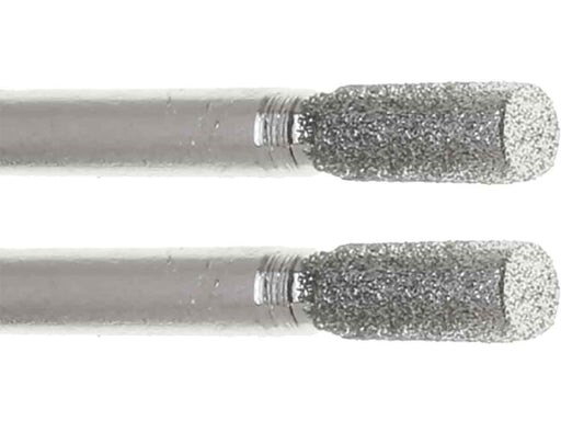03.2 x 7mm 150 Grit Cylinder Diamond Burr - 1/8 inch shank - widgetsupply.com