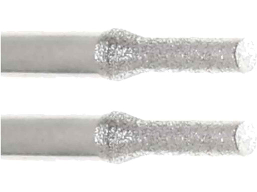 2.1mm - 5/64 inch 240 Grit Cylinder Diamond Burr - 1/8 inch shank - widgetsupply.com