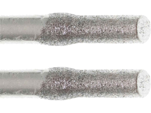 02.7mm - 7/64 inch 240 Grit Cylinder Diamond Burr - 1/8 inch shank - widgetsupply.com