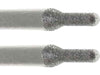 02.0mm - 5/64 inch 240 Grit Rounded Cylinder Diamond Burr - 1/8 inch shank - widgetsupply.com