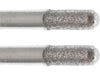 02.9mm - 15/128 inch 240 Grit Rounded Cylinder Diamond Burr - 1/8 inch shank - widgetsupply.com