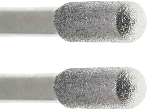 03.9mm - 5/32 inch 240 Grit Rounded Cylinder Diamond Burr - 1/8 inch shank - widgetsupply.com