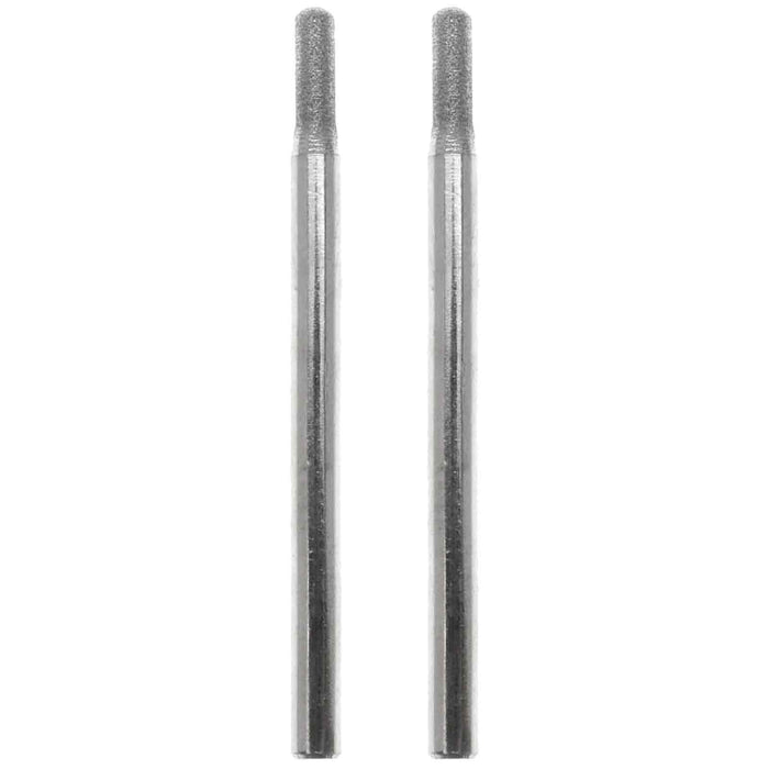 02.4mm - 3/32 inch 400 Grit Rounded Cylinder Diamond Burr - 1/8 inch shank - widgetsupply.com