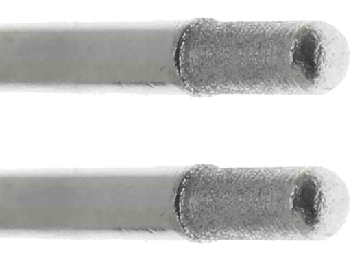 02.9mm - 7/64 inch 400 Grit Rounded Cylinder Diamond Burr - 1/8 inch shank - widgetsupply.com