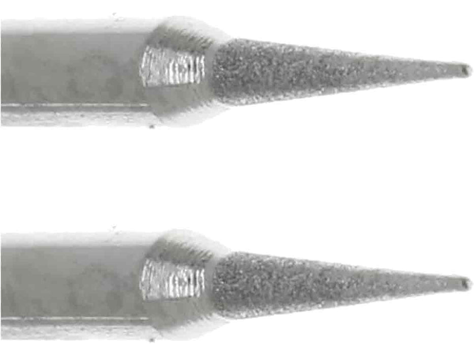 01.8mm - 1/16 inch 400 Grit Cone Diamond Burr - 1/8 inch shank - widgetsupply.com