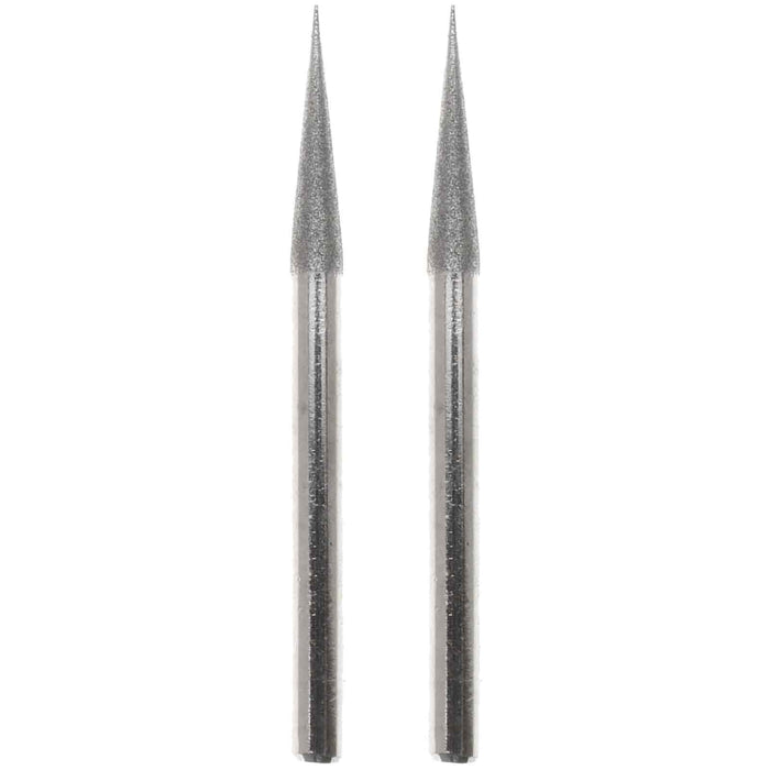 03.1mm - 1/8 inch 400 Grit Cone Diamond Burr - 1/8 inch shank - widgetsupply.com