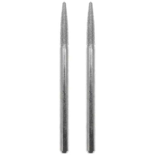 02.5mm - 3/32 inch 400 Grit Flame Diamond Burr - 1/8 inch shank - widgetsupply.com
