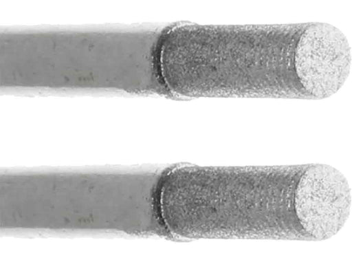 02.8mm - 7/64 inch 600 Grit Cylinder Diamond Burr - 1/8 inch shank - widgetsupply.com