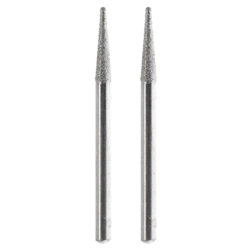 03.2 x 11.7mm 150 Grit Cone Diamond Burr - 1/8 inch shank - widgetsupply.com