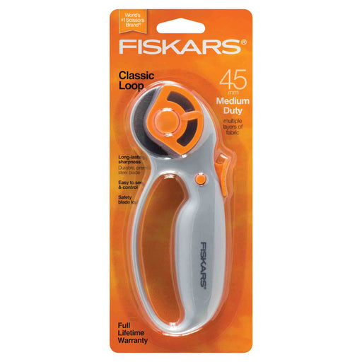 45mm Loop Handle Rotary Cutter - Fiskars 195210 - Style B - widgetsupply.com