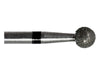 03.6 x 4.0mm Round Diamond Bur - 80 grit  - 3/32 inch shank - widgetsupply.com