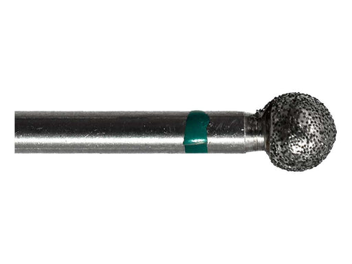 04.3 x 3.7mm Round Diamond Bur - 100 grit  - 3/32 inch shank - widgetsupply.com