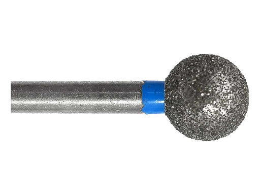 06.0 x 5.7mm Round Diamond Bur -150 grit  - 3/32 inch shank - widgetsupply.com