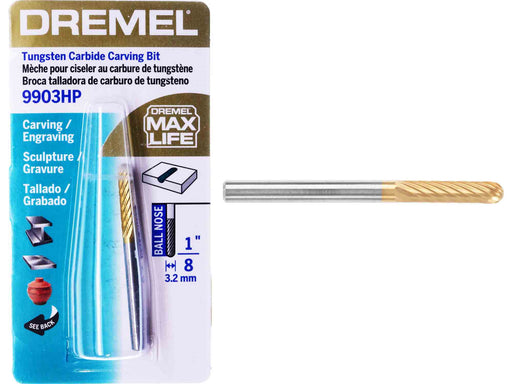 Dremel Max-Life 9903HP - 1/8 inch Round End Cylinder Cutter - widgetsupply.com