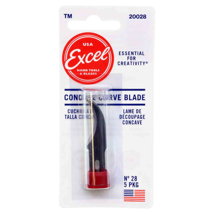 Excel 20028 #28 Concave Knife Blade - USA - 5pc - widgetsupply.com