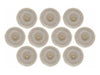 25.4mm - 1 inch Muslin Cloth Buffing Wheels - 10pc - 1/16 inch hole - widgetsupply.com