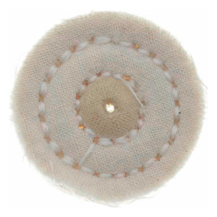 25.4mm - 1 inch Muslin Cloth Buffing Wheels - 10pc - 1/16 inch hole - widgetsupply.com
