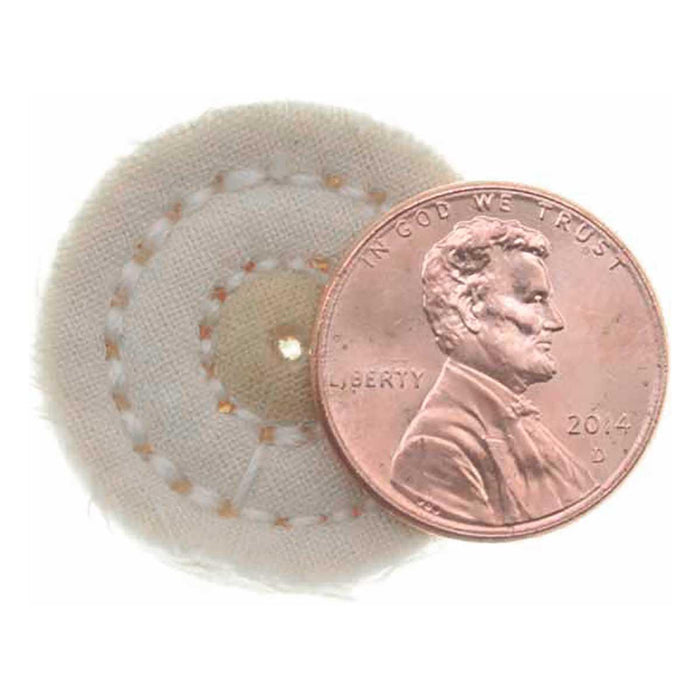 25.4mm - 1 inch Muslin Buffing Wheel - 1/16 inch hole - widgetsupply.com