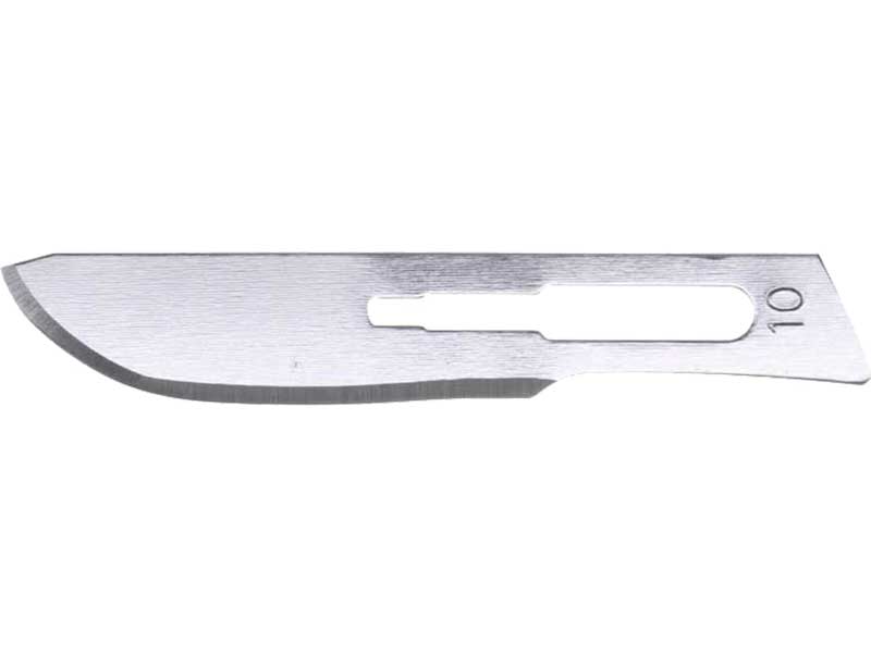 No 10 Stainless Steel Scalpel Blade - Small End - 100pc - widgetsupply.com