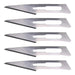 No 11 Stainless Steel Scalpel Blade - Small End - 5pc - widgetsupply.com