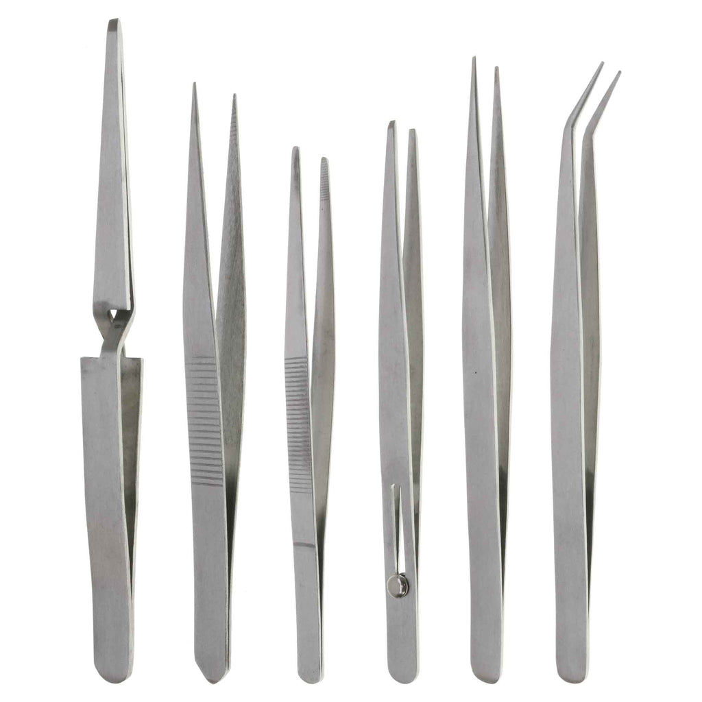 12pc Tweezer Set 4.5 to 5.5 inch —