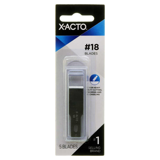 X-ACTO X218 #18 Heavy Weight Chiseling Knife Blade - 5pc - widgetsupply.com