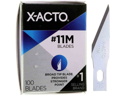 X-ACTO #11M X691 Broad Tip Hobby Blades - 100pc - widgetsupply.com