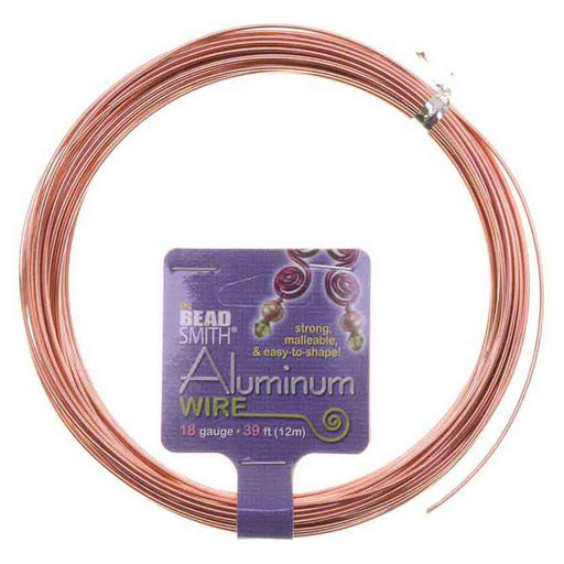 Beadsmith Copper 18 Gauge Aluminum Wire - 39 feet - widgetsupply.com