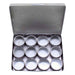 31.8mm - 1 1/4 inch Round Aluminum Jar Set - 12pc - widgetsupply.com