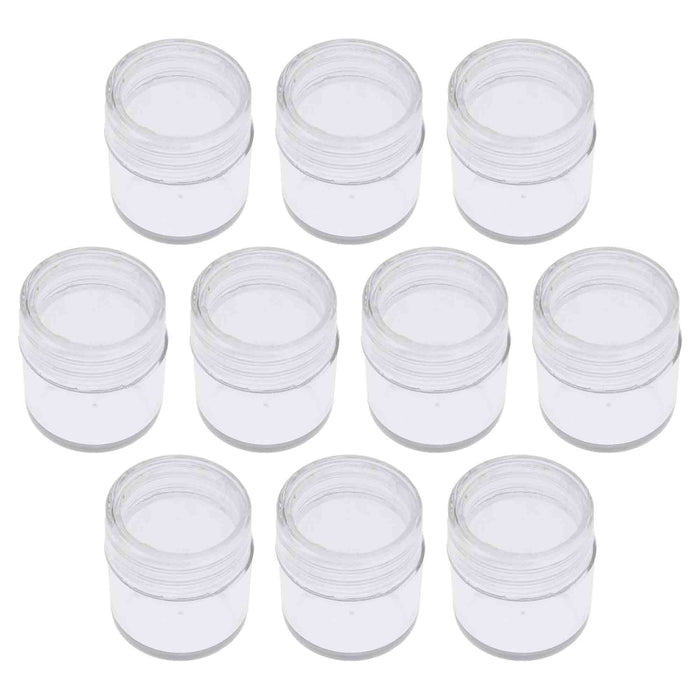 SE 1 inch Round Plastic Containers - 10pc