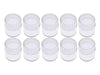 25.4mm - 1 inch Round Plastic Containers - 10pc - widgetsupply.com