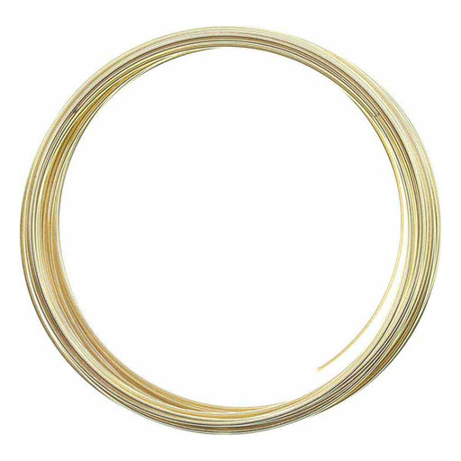 INSPIRELLE 9 Gauge 42 Feet KC Gold Aluminum Craft Wire Bendable Metal Wire  for Jewelry Craft Making