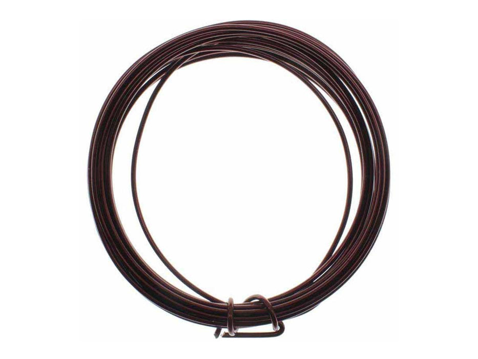 Darice 1999-1541 Brown 14 Gauge Aluminum Wire - 3 yards - widgetsupply.com