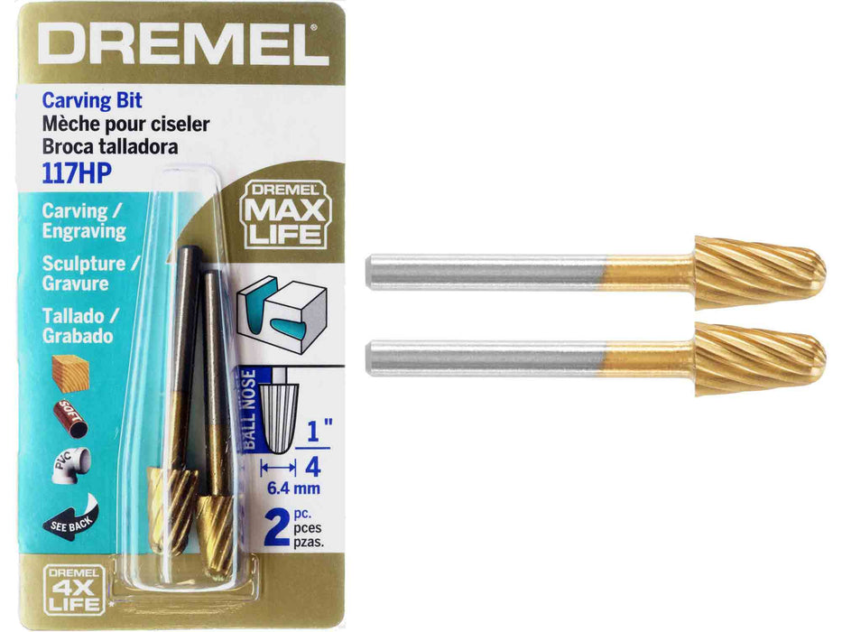 Dremel Max Life 1/8 Tungsten Rotary Carbide Carving Bit 9903HP