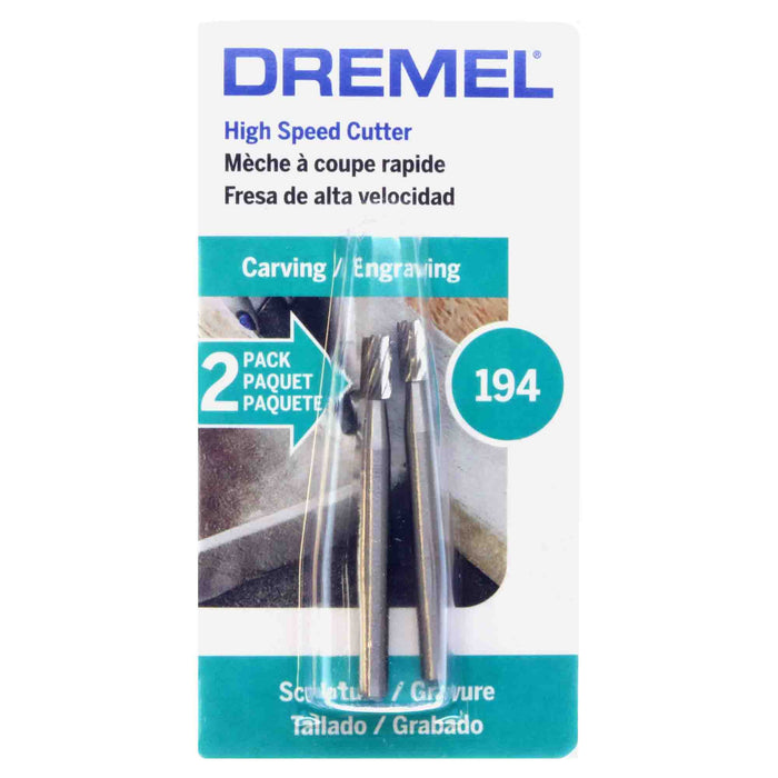 Dremel 194 - 1/8 inch CYLINDER HSS Cutter -  2pc - widgetsupply.com