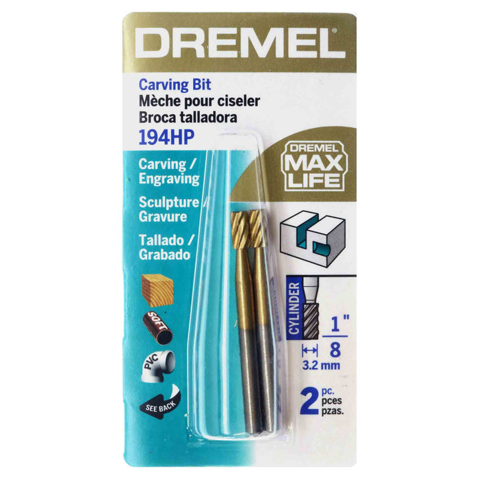 Dremel 194HP Max Life - 1/8 inch CYLINDER Cutter -  2pc - widgetsupply.com