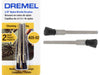 Dremel 405-02 Nylon Bristle End Brush - 2pc - widgetsupply.com