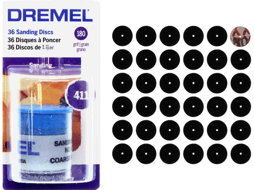 Dremel 411 - 180 Grit Sanding Discs - 36pc - widgetsupply.com