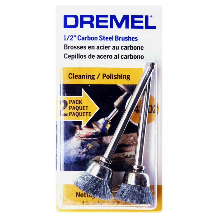 Dremel 442-02 Carbon Steel CUP Brush - 2pc - widgetsupply.com