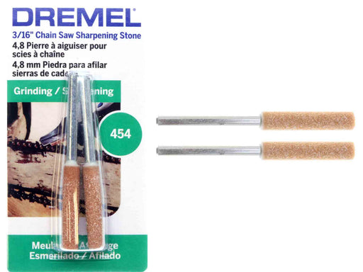 Dremel 454 - Chain Saw Sharpening Stone 3/16 inch - 2pc - widgetsupply.com