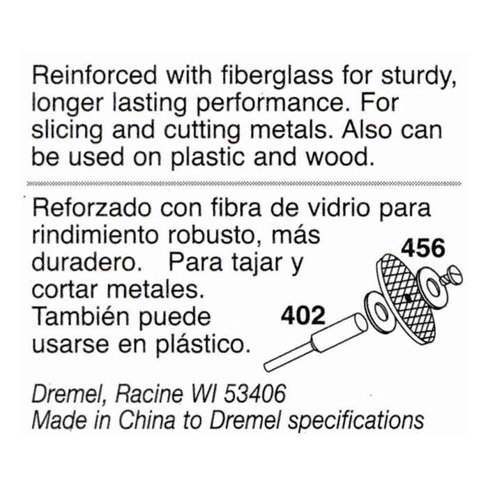 Dremel 456-01 - 1 1/2 inch Reinforced Cut-Off Wheels - 10pc - widgetsupply.com
