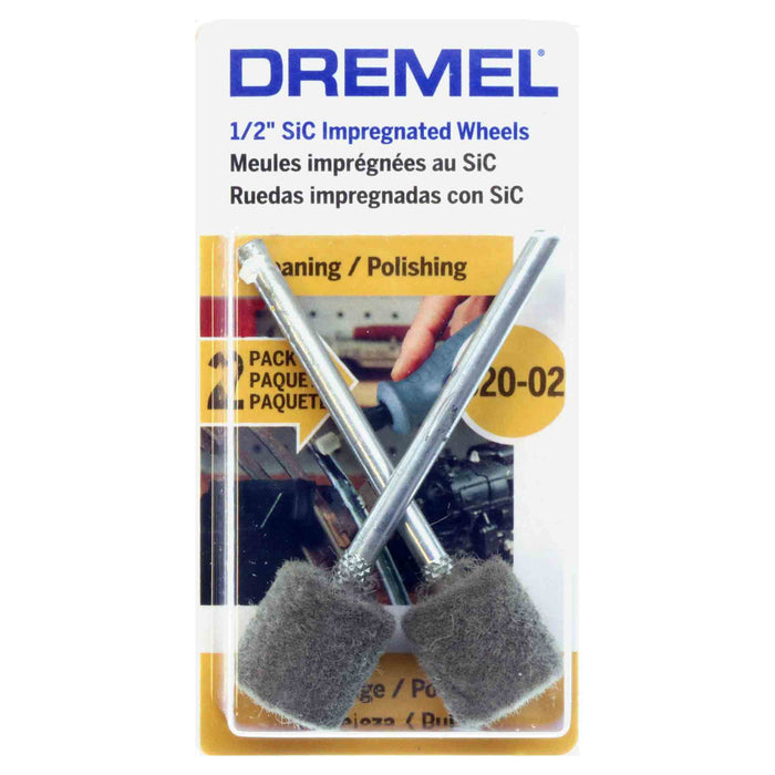 Dremel 520-02 - 1/2 x 1/2 inch CYLINDER Polishing Wheel - 2pc - widgetsupply.com